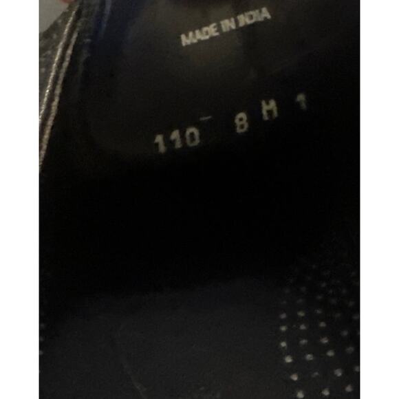 8M Cole Haan Colton Brogue Perforated Wingtip Oxford Black Leather Lace-Up Shoe - Picture 10 of 10